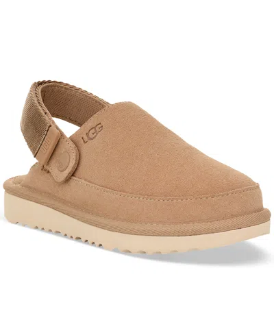 Ugg Kids Goldenstart Slingback Clog Flats In Sand