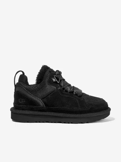Ugg Lowmel Suede Sneakers In Black