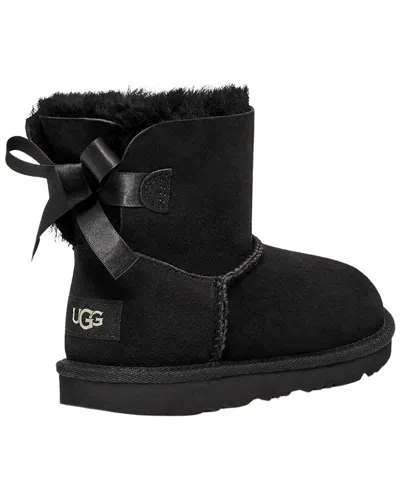 Ugg Kids Mini Bailey Bow Ii Twinface Sheepskin Boot In Black