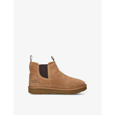 Ugg Kids' Neumel Suede Chelsea Boots In Brown