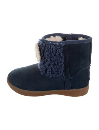 Pre-owned Ugg Kids' Suede Boots In Blue