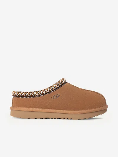 Ugg Kids Suede Tasman Ii Slippers In Brown
