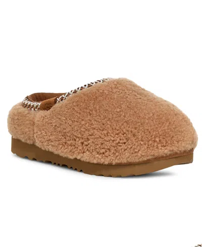 Ugg Kids Tasman Maxi Curly Slippers In Animal Print