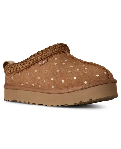 Ugg Kids Tazz Shiny Dots Slip-on Slippers In Brown