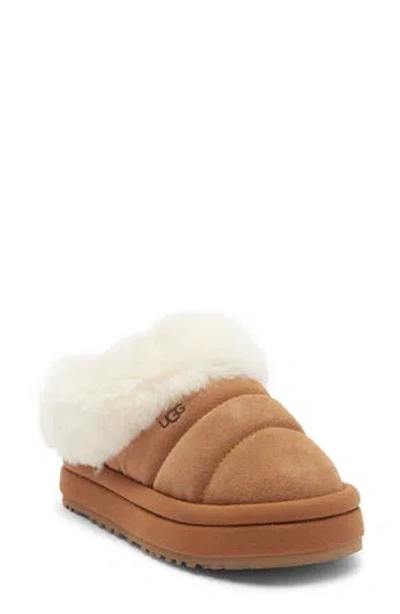 Ugg ® Kids' Tazzlita Faux Fur Clog In Brown