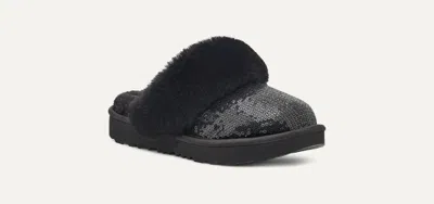 Ugg Kids  Cozy Ii Mirror Ball 1151772k-001 Slippers Black Sequins Mule Jobb899