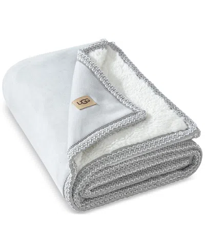 Ugg Kirkwood Braid Throw, 50" X 70" In White