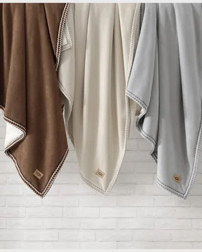 Ugg Kirkwood Braid Throw Blanket, 50" X 70" In Birch
