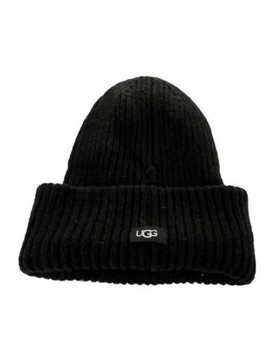 Pre-owned Ugg Knit Beanie In Black