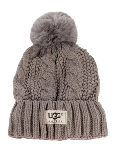 Pre-owned Ugg Knit Beanie In Gray