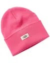 Ugg Knit Cuff Wool-blend Hat In Pink