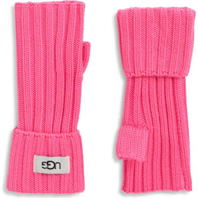 Ugg ® Knit Fingerless Arm Warmers In Pink