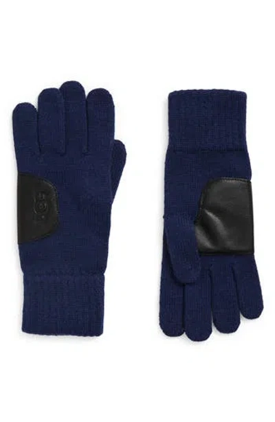 Ugg ® Knit Gloves In Blue