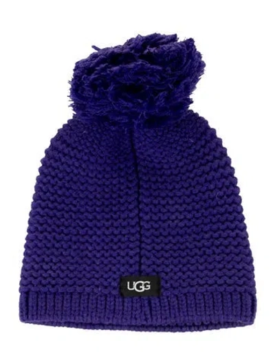 Pre-owned Ugg Knit Hat In Purple