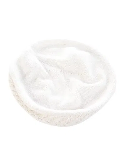 Pre-owned Ugg Knit Logo Beanie In Neutrals