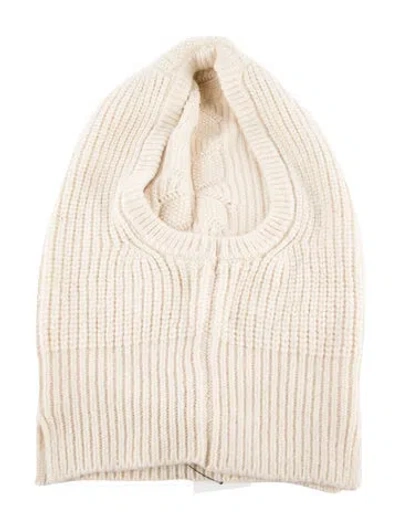 Pre-owned Ugg Knit Patterned Balaclava In Neutral