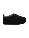 Ugg Knitted-trim Suede Boots In Black