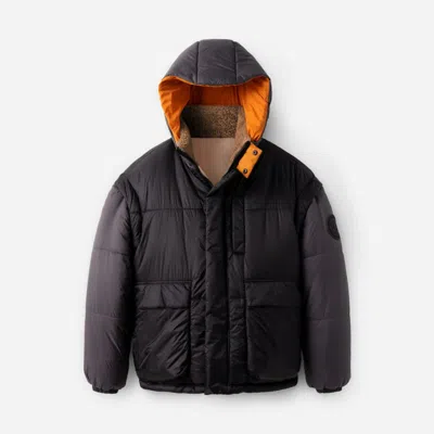 Ugg ® Kristian Conv Puffer Coat Nylon In Black/cream In Multi