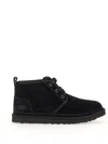 Ugg Lace-up Ankle Boots With Suede Upper In Black
