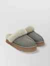 Ugg Lace-up Leather Slip-ons Rubber Sole In Gray