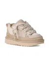Ugg Lace-up Panelled Sneakers In Neutral
