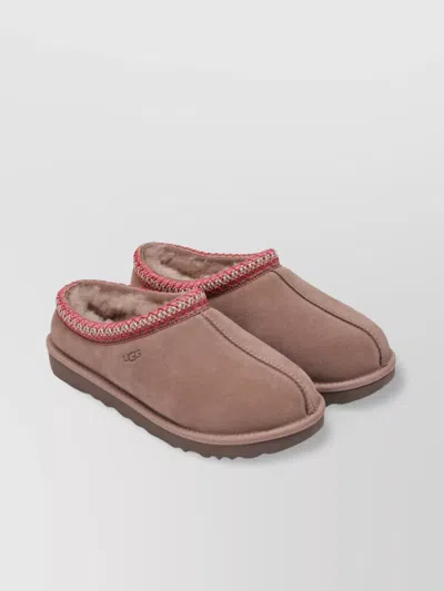 Ugg Lace-up Shoes Embroidered Trim In Neutral