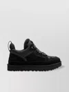 Ugg Lace-up Sneakers Featuring Pull Tab In Black