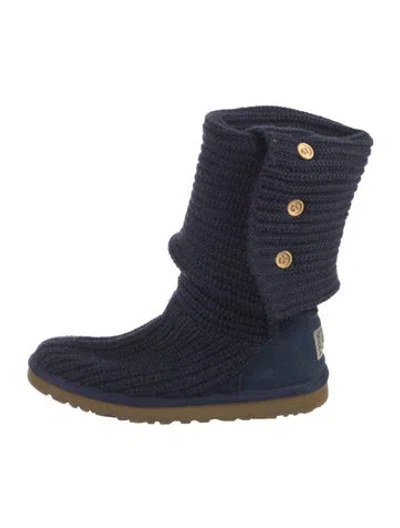 Pre-owned Ugg Lace-up Boots In Blue
