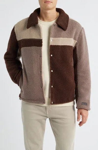 Ugg ® Lachlan Fluff Shirt Jacket In Cola Multi