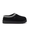 Ugg Tasman Stitch-detail Slippers In Black