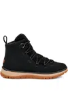 Ugg Lakesider Heritage Suede Boots In Black