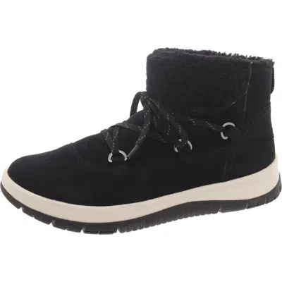 Ugg Lakesider Heritage Womens Leather Waterproof Winter & Snow Boots In Black