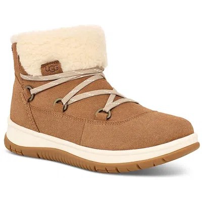 Ugg Lakesider Heritage Womens Leather Waterproof Winter & Snow Boots In Pink