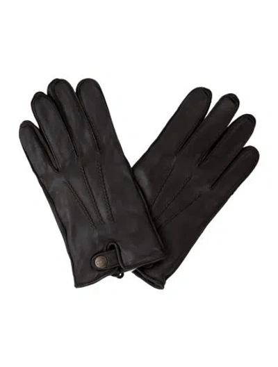 Pre-owned Ugg Leathe Gloves W/tags In Brown