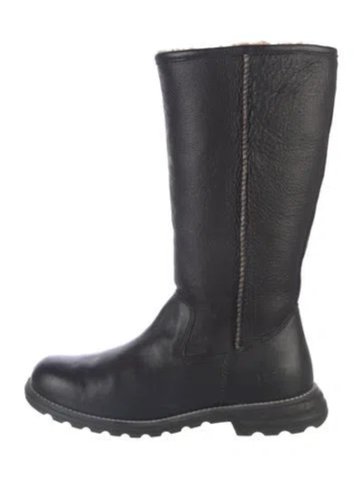 Pre-owned Ugg Leather Boots In Blue