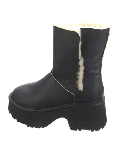 Pre-owned Ugg Leather Boots In Blue