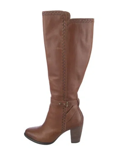 Pre-owned Ugg Leather Boots In Brown