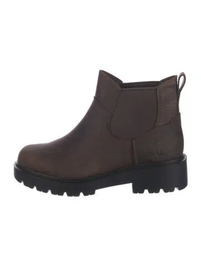 Pre-owned Ugg Leather Chelsea Boots In Brown