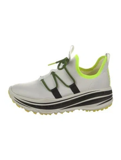 Pre-owned Ugg Leather Chunky Sneakers In White