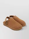 Ugg Suede Slip-on Mules With Adjustable Back Strap In Brown