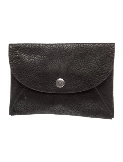 Pre-owned Ugg Leather Clutch In Black