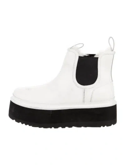 Pre-owned Ugg Leather Colorblock Pattern Chelsea Boots In Multi