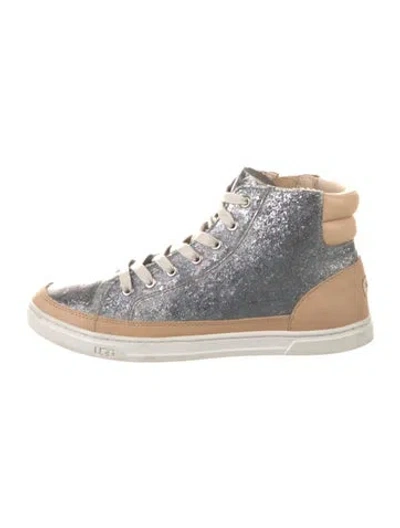 Pre-owned Ugg Leather Colorblock Pattern Sneakers