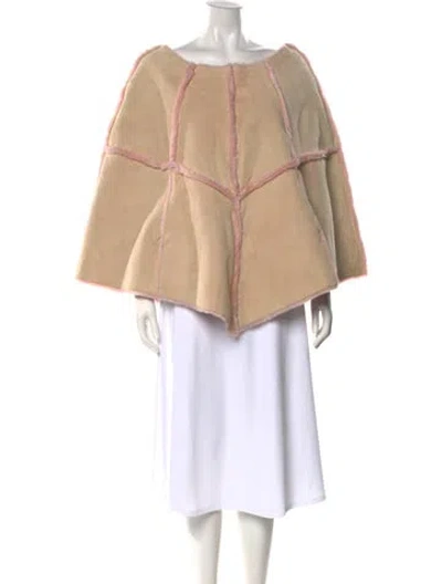 Pre-owned Ugg Leather Colorblock Pattern Sweater In Neutral