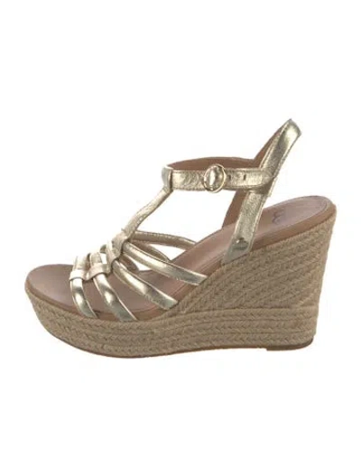 Pre-owned Ugg Leather Espadrilles In Neutral