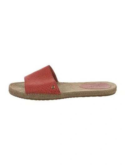 Pre-owned Ugg Leather Espadrilles In Orange