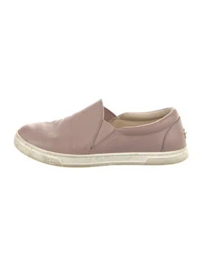 Pre-owned Ugg Leather Espadrilles In Pink