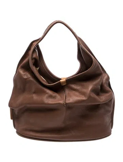 Pre-owned Ugg Leather Hobo In Brown