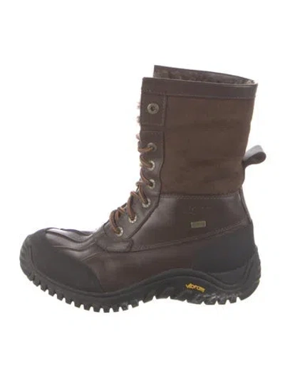 Pre-owned Ugg Leather Lace-up Boots In Multi