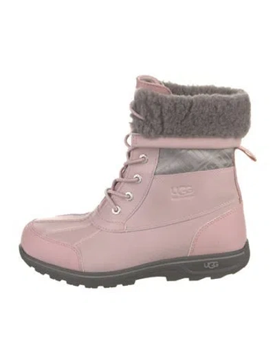 Pre-owned Ugg Leather Lace-up Boots In Multi